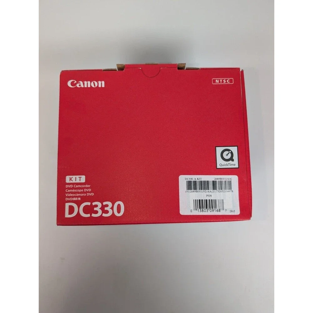 Canon DC330 DVD Camcorder Kit NTSC MegaPixel DIGIC DV II Carrying Case New
